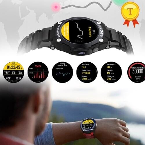 High qulity Outdoor Sports Smart Watch with Heart Rate Sensor Sleep Monitor Mileage Calories Altitude Meter Compass air pressure