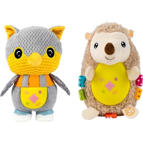 Glow Guards Light Up Stuffed Singing Cute Cartoon Soft Animals Plush Toy With LED Night Lights Kid Durable Light Up Plush Doll