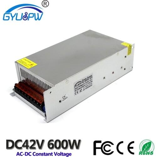 Universal Switching Power Supply DC 42V 12V 24V 36V 48V 600W Transformer 110V 220V AC DC42V SMPS For LED Light CNC Router Motor