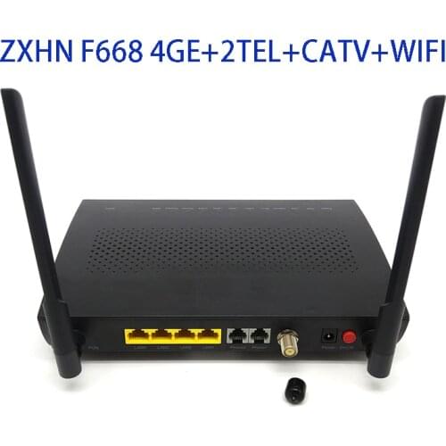 Z T E ONU ZXHN F668 RF 4GE+2TEL+WIFI+CATV GPON English interface,Customized logo F668 EG8143A5 HG8247H5