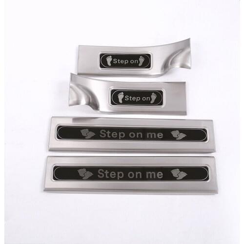 304 Stainless Inside Door Sill Scuff Threshold Protector Plate Cover Trim Accessory For Land Rover Discovery 5 LR5 L46 2017-2020