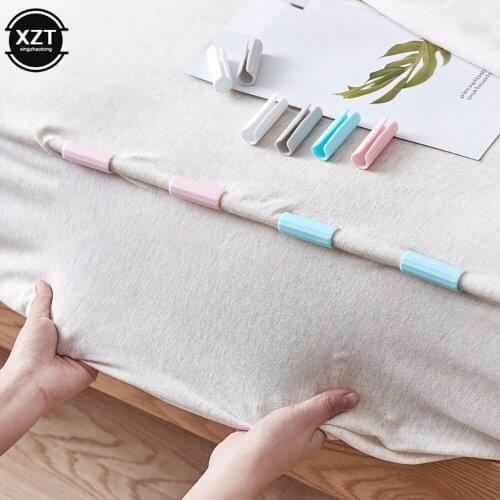 12Pcs Bed Sheet Clips Plastic Slip-Resistant Clamp Quilt Bed Cover Grippers Fasteners Mattress Holder For Sheets Home