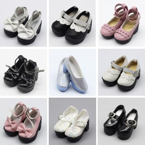 Black 6.3CM Shoes For 1/4 Bjd 50cm dolls Shoes LOVELY Doll Shoes Msd BJD Shoes Doll Accessories