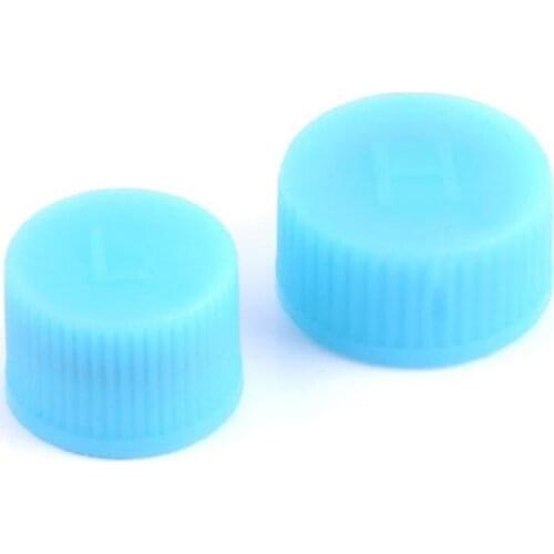 10pcs high/low Voltage R134a Service Port Valve Dust Cap High / Low Side Air Conditioning Pipeline Replacement