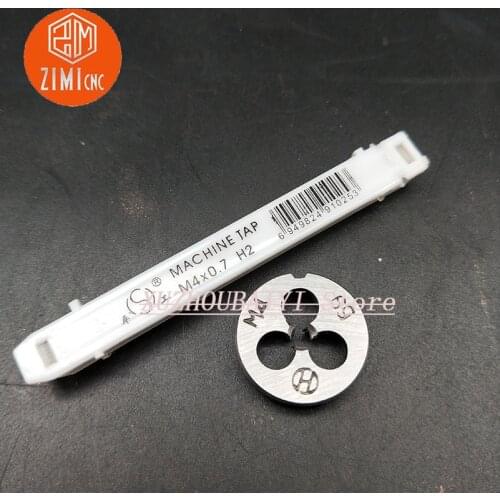 2pcs M5.5 M6.5 M7.5 Thread Diameter Tap Round Die 0.5mm Thread Pitch Fine Tooth Hand Tool Set Thread Tapping Round Tapping Mould