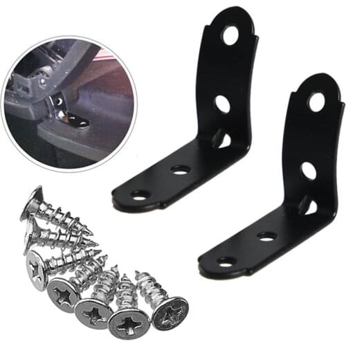 2pcs Fits For Audi A4 S4 RS4 B6 B7 8E Glove Box Repair Kit Hinge Limiter 2001-2008 Black Car Accessories