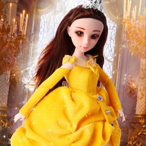 30CM Beauty Princess Doll Moving Joints BJD Dolls With Full Outfits Accessories Toys For Girls Best Birthday Gift For Children