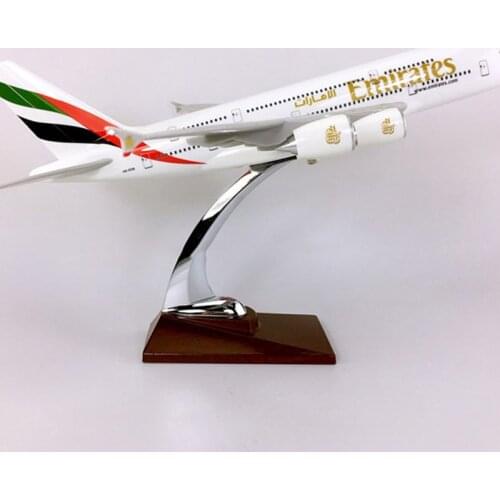 36CM 1:200 A380 model United Arab UAE airline with base alloy aircraft plane collectible display toy collection