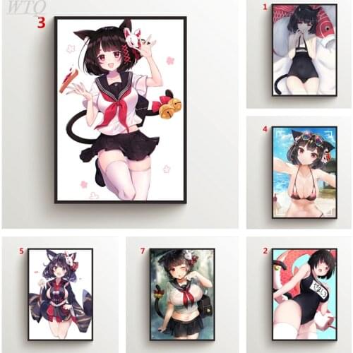 Anime Posters Azur Lane Yamashiro Wall Poster Canvas Painting Wall Decor Posters Wall Art Picture Room Decoration Home Decor