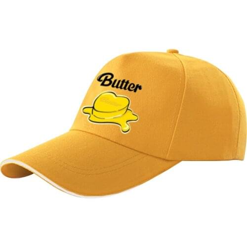 KPOP Bangtan Boys Album Butter Summer Yellow Visor Hat Unisex Baseball Cap For Women And Men