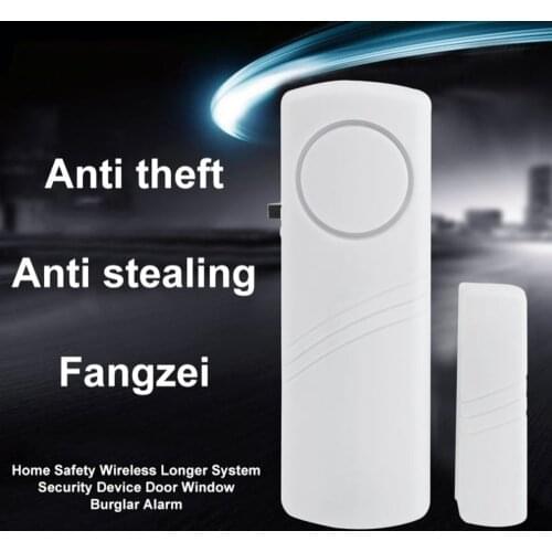 Door Window Wireless Burglar Alarm with Magnetic Sensor Home Safety Wireless Longer System Security Device White Wholesale