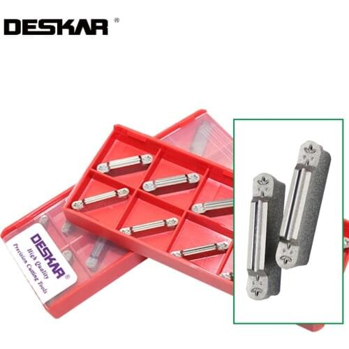 10Pcs DESKAR MRMN200 MRMN300 MRMN400 K10 Grooving Carbide Insert CNC lathe cutter For Aluminum high quality machining