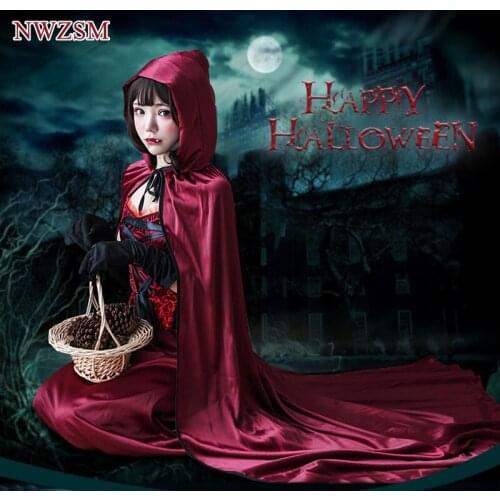 Halloween costume Little Red Riding Hood cos costume adult female character playing vampire princess dress cape cape