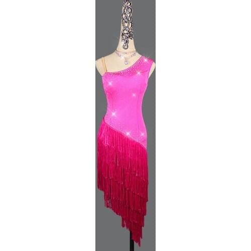 Latin dance dress for girls New Sexy Latin Dance Dresses Women Ballroom/Tango/fringe Latin Dresses Clothings For Dancer dress