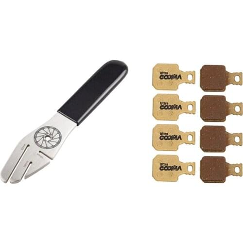 MTB Bike Disc Rotor Flattening Tool with MTB Bicycle Disc Brake Pads for Magura MT5 MT7 Disc Brake