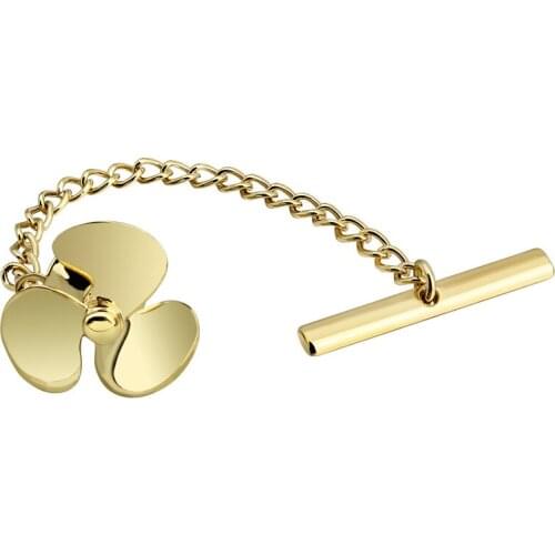 HAWSON Gold Mens Tie Tacks-Trendy Funny Mini Fan Accessories Tie Tacks for Men Best Clothing Jewlry for Party