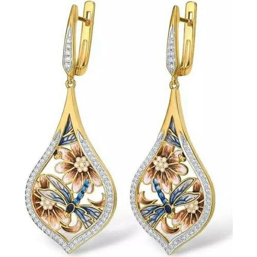 Natural Diamond Gemstone Earrings 925 Sterling Silver Drop Earrings Ethnic Designer Jewelry Fine Earrings for Women Special Gift