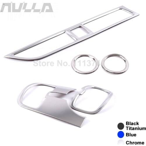 NULLA Chrome Car Interior Air Outlet Vent Decor Frame Protect Cover Trim For Kia Rio 4 X-Line X Line 2017 Mouldings Accessories