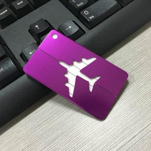 Outdoor Tool Aluminium Alloy Luggage Tags Baggage Name Tags Suitcase Address Label Holder Camp Accessories