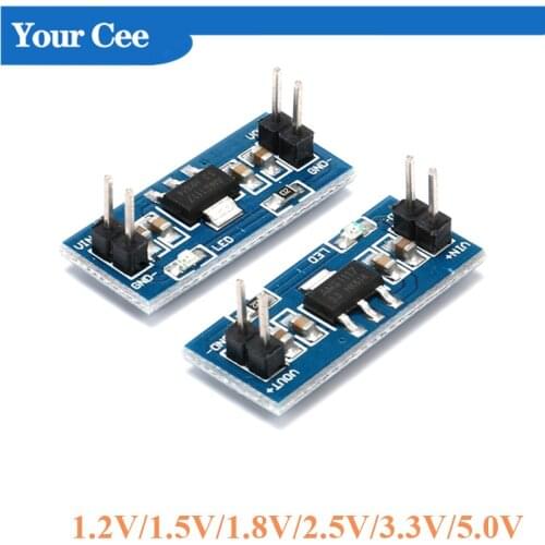 5pcs AMS1117 1.2V 1.5V 1.8V 2.5V 3.3V 5.0V DC-DC Raspberry pi DC DC Buck Step Down Buck Power Supply Module 800mA For Arduino