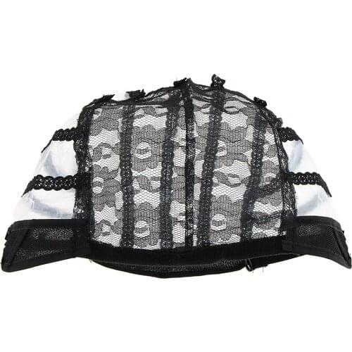 Adjustable Strap Stretchy Lace Front Wig Cap Wigs Making Weave Cap Elastic Hair