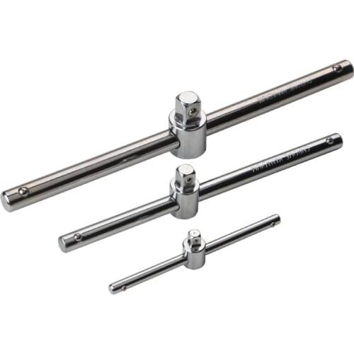 1/4" 3/8" 1/2" Drive Socket Wrench Extension Sliding T Bar Slide Rod Sleeve Auto Sliding Rod Repair Hand Tools