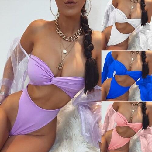 Sexy One Piece Swimsuit Swimwear 2020 Women Lace Sleeves High Waisted Bathing Suit High Cut Beach Wear Monokini Swimsuit