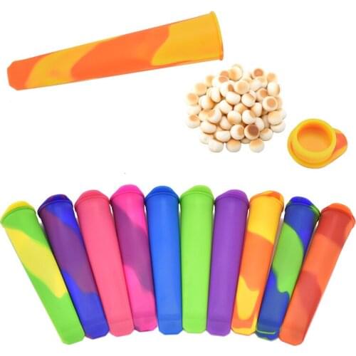 Food Grade Silicone Handheld Popsicle Popsicle Mould Creative DIY Silicone Mould Ice Cream Ice Cream Mould Snack Storage Box