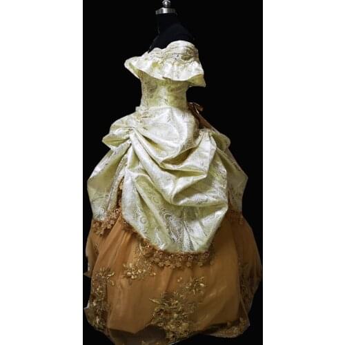 Civil War Victorian Styled Gown Vintage Costumes Victorian Dress D-314