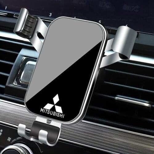 1Pcs Car Phone Holder Gravity Sensing Air Vent Mount Stand Accessories For Mitsubishi Pajero Outlander Jinxuan ASX Lancer ex