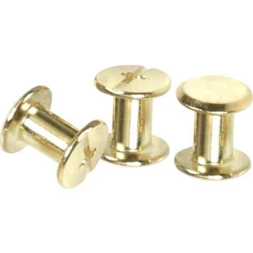 20pcs M5*10 Plated Copper Account Screw Rivet /Book Screw / Album Sample Book Docking Cook Pin M5 Hardware