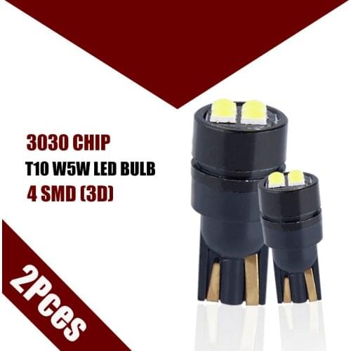 T10 W5W 3030 3D Chip 4SMDSuper bright Led Light Reading Lights Map Dome Lamp For Car Wedge Parking Light Interior Bulb 12V 6000K