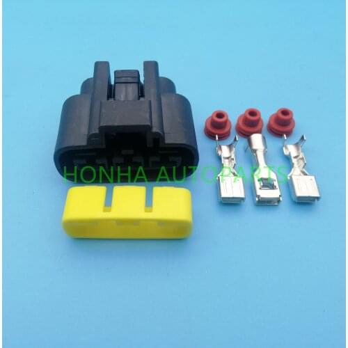 5 pcs QLW 250 3Pin Power Cord Female Left Slot Wiring harness connector QLW-A-3F-GR