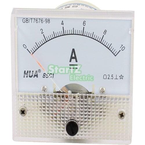 DC Analog Meter Panel 10A AMP Current Ammeters 85C1 0-10A Gauge
