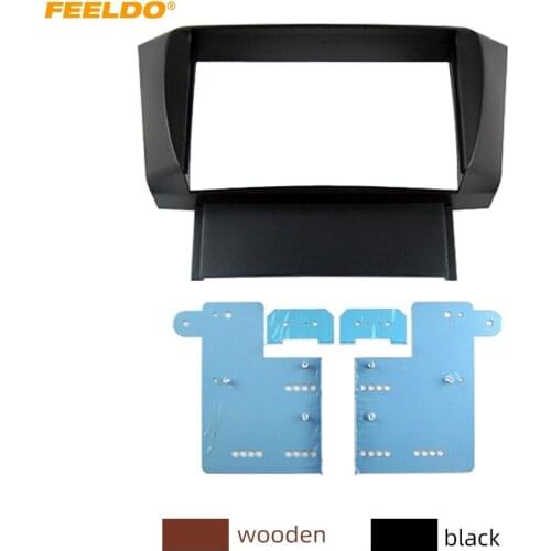 FEELDO Car 2DIN Audio Stereo Fascia Frame Adapter For LEXUS LS-430 TOYOTA Celsior Dash Panel Installation Mount Trim Kit
