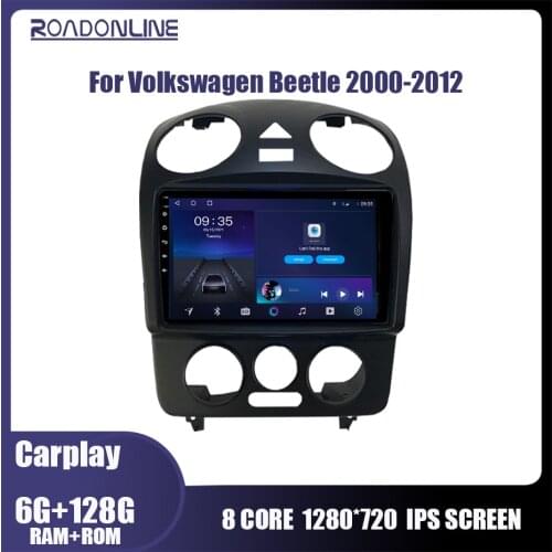 Car Multimedia Player For VW Volkswagen Beetle 2000-2012 Auto Radio Android 10 8 Core 6G+128G