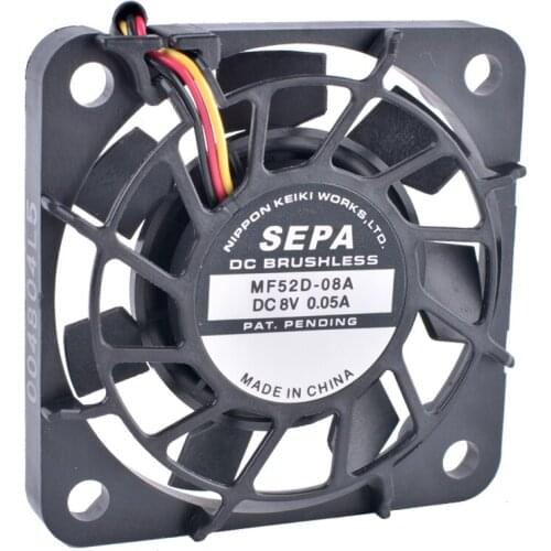 COOLING REVOLUTION MF52D-08A 5cm 5.2cm 5010 52mm fan 5210 8V 0.05A 8V silent cooling fan For personal DIY transformation cooling