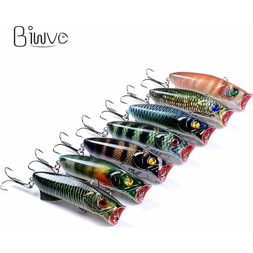 Biwvo 11g Popper Lures Wobbler Winter Fishing Octopus Hard Goods For Fishing Tinsel Swimbait Metal Jig Crankbait Ice Fishing
