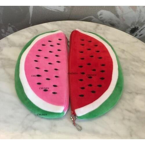 BIG SIZE 2Colors - 23CM Approx. BIG Watermelon Plush Purse - Plush Toys Purse , Key chain Plush Toy plush purse