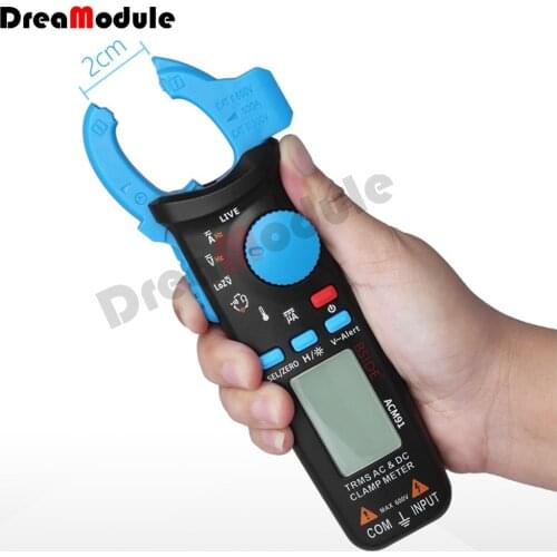 Digital Clamp Meter T-RMS 1mA High Precision DC AC Ammeter Multimeter Car repair Current Volt Temp Capacitor Ohm Hz Tester