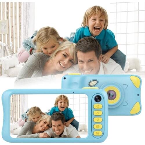 Kids Camera 3MP Camera with 4.39 Inch Screen Rechargeable Children Camcorder Kids Digital Photo Video Recording Dual Camera