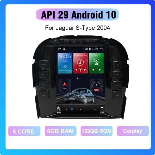 For Jaguar S-Type 2004 Android 10.0 Octa Core 6+128G Autoradio Car Multimedia Player GPS