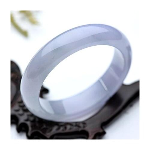Send Certificate Natural Burmese Jade A-Light Purple 54-64mm Bracelet Elegant Princess Bracelet Send Mom to Girlfriend