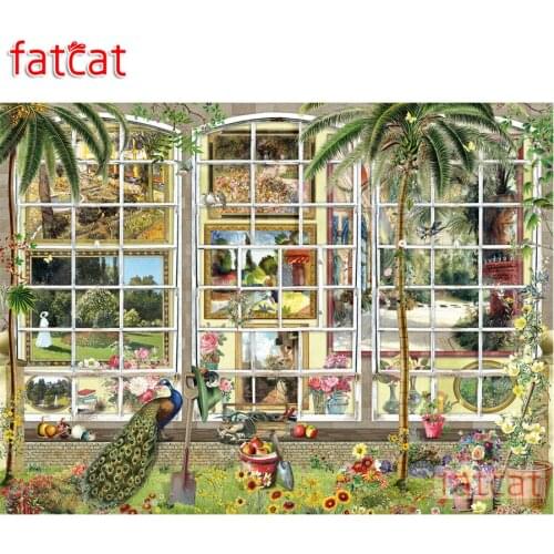 FATCAT Home garden DIY Diamond Painting Full Square Round Drill 5D Diamond Embroidery Mosaic Needlework landscape Decor AE1276