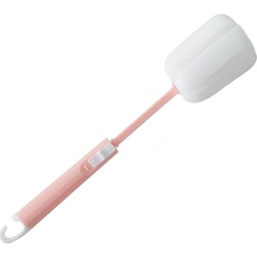 60% Hot Sale Telescopic Glass Cup Bottle Sponge Brush Kitchen Cleaning Tool with Long Handle For Household Cleaning Tools
