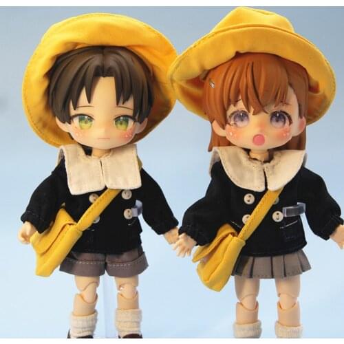 HOUZIWA Cute OB11Doll Clothes Kindergarten 1/12 GSC Doll Suit