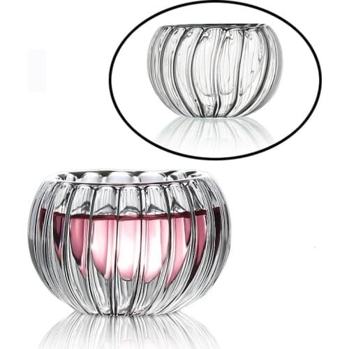 Tea Cup Set of 6 - Modern Double Wall Borosilicate Glass Insulated Teacups Best Paired with your Teapot Heatproof Insulating