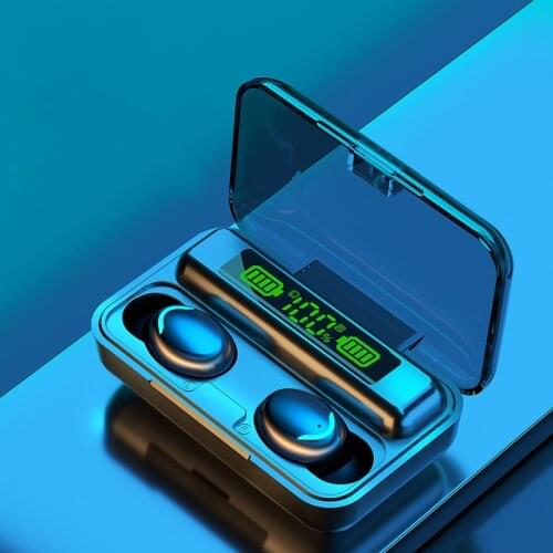 F9-36 TWS Wireless Bluetooth 5.0 Earbuds Waterproof In-Ear Earphones Headset For Bluetooth Devices for Mobile Phones with LED