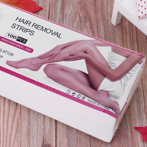100Pcs/Lot 7x20 Non-woven Wax Band Hair Removal Beauty Health Epilator Wax Paper