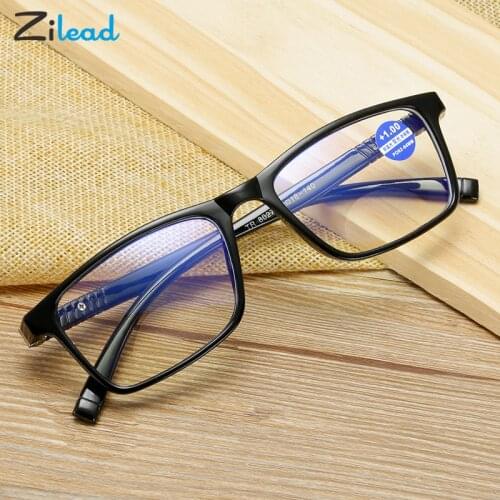 Zilead 2020 New Invisible Bifocal Glasses Presbyopic Glasses Spring Eye Leg TR 90 Frame For Women Men +1.0+1.5+2.0+2.5+3.0+4.0